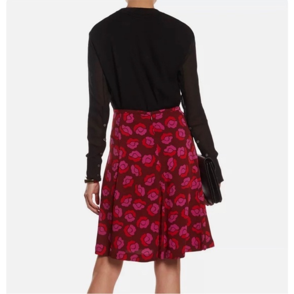 DVF Rosalita Ballet Rose Floral Silk Skirt - Picture 2 of 15